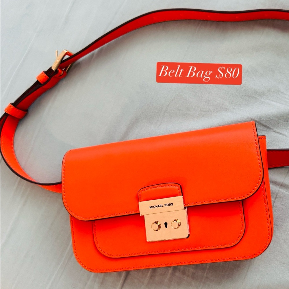 Michael Kors Vibrant Orange Crossbody Bag - Price Negotiable